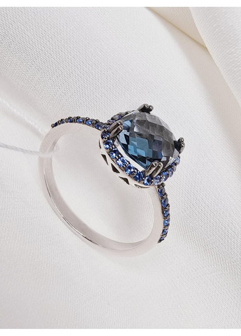 Золотое кольцо с топазом и фианитами. SOVA jewelry house (355795751)