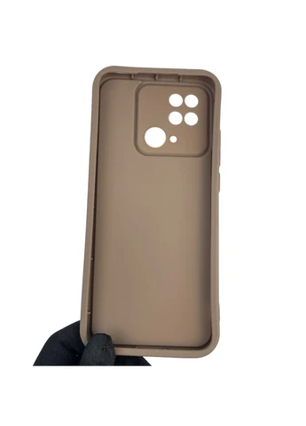 Чохол силіконовий Soft Touch з 3D принтом для Poco C40 коричневий (Повний захист камери) Xiaomi (373671168)