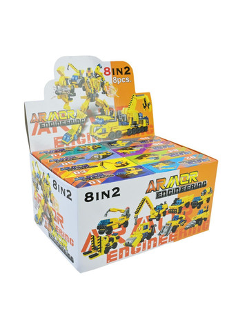 Блочный конструктор "Строительная техника" для детей, в ассортименте - No Brand 0868-89 (371927602)