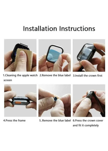 Защитный чехол с защитным стеклом 3 для Apple Watch 44 мм в стиле Ultra Прозрачный CHOICE (361205734)