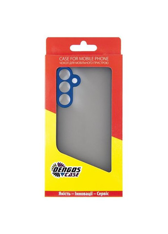 Чехол для мобильного телефона (DG-KM-108) DENGOS Samsung Galaxy M35 5G Matte + glass Blue (326591628)