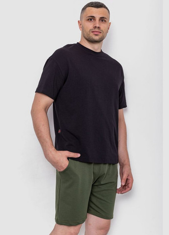 Чорна футболка чоловіча з принтом чорна oversize (sku_241r2004) з коротким рукавом No Brand