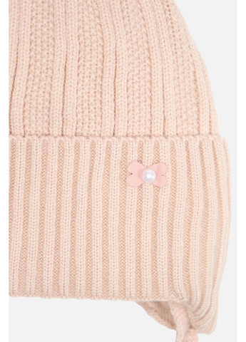 Шапка для дівчинки колір бежевий CB-00286591 Kraft (365588851)