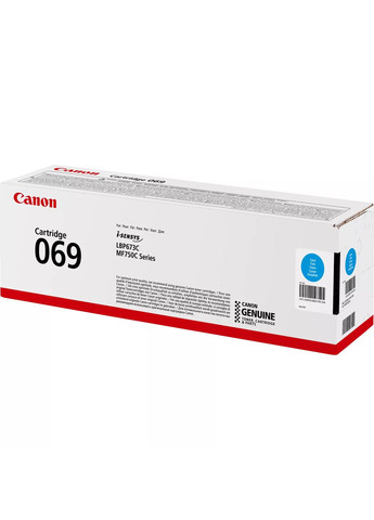 Картридж 069 MF752Cdw/MF754Cdw/LBP673Cdw Cyan (1900 стор) Canon (315029472)