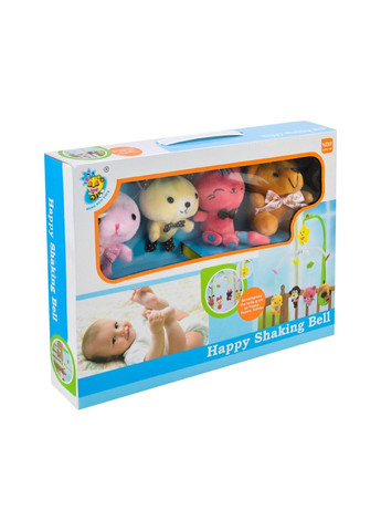 Музыкальный мобиль на кроватку с мягкими игрушками, в ассортименте - No Brand D080/81/82 (371925504)