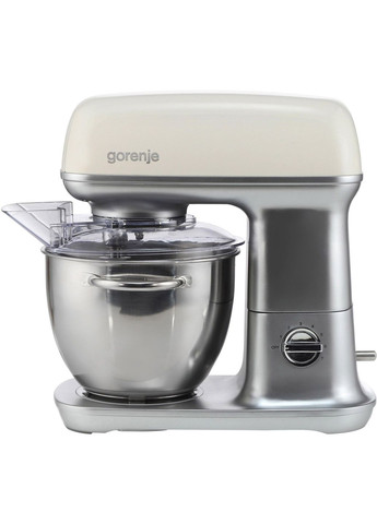 Кухонна машина 1000Вт, чаша-метал, корпус-метал, насадок-4, сріблясто-бежевий Gorenje (347585206)