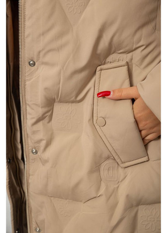 Бежевая демисезонная куртка женская зимняя Sport Line