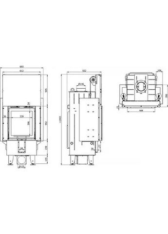 Каминная топка Home INTRA XSM G Defro (370384888)