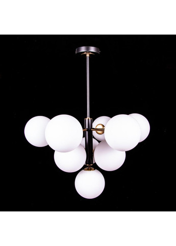 Люстра на 10 ламп 2894/10/BK+copper/white ball No Brand (352229873)