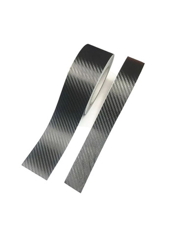 Захисна вінілова стрічка 3см х 5м, вуглецеве волокно, колір карбон. молдинг для дверей, порога, кузова. No Brand (362345672)