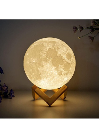 Светодиодный ночник в форме Луны 2 цвета с регулировкой яркости 10 см. 3DTOYSLAMP (365721588)