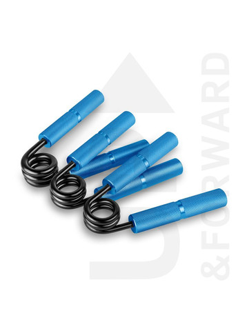 Еспандер кистьовий +2X PVC накладки 130 кг Блакитний (2240996107) Up & Forward (366890893)