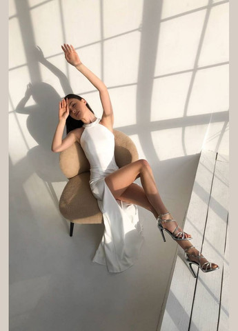 Білий вечірня плаття WINN однотонна