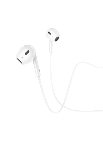Наушники BM30 Max Acoustic wire control earphones for iP with mic White Borofone (301090010)