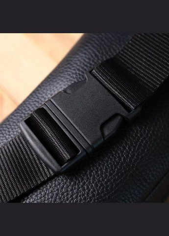 Сумка на пояс через плечо мужская для телефона и для документов кожаная маленькая сумочка Черный 35948 Shvigel (337671217)