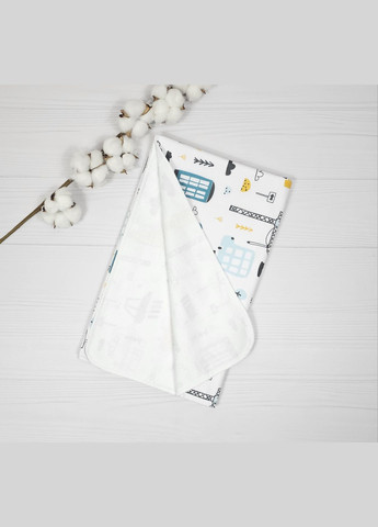 Набор пеленок с муслином a.l.babybox Машины в городе голубой No Brand (323137743)