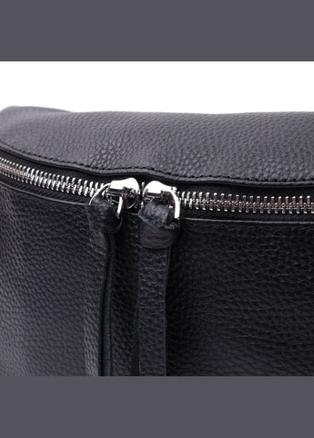 Шкіряна кроссбоді для жінок в класичному кольорі через плече з чорним міні гаманцем 22666 Vintage (329196768)