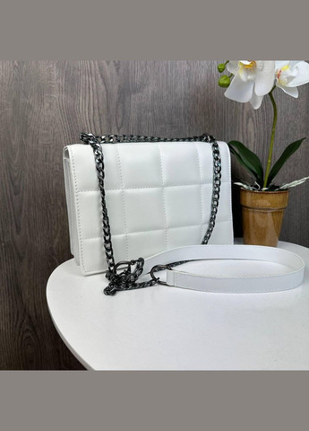 Женская мини сумочка клатч черная стеганная, сумка на плечо эко кожа No Brand (334729999)