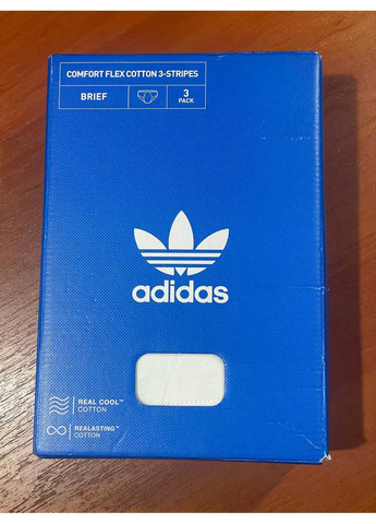Набор 3 шт мужские трусы Adidas Originals Comfort Flex 3 Pack 3-Stripe Briefs (368624181)