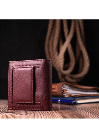 Компактный женский кошелек из натуральной кожи 22674 Бордовый st leather (292920554)