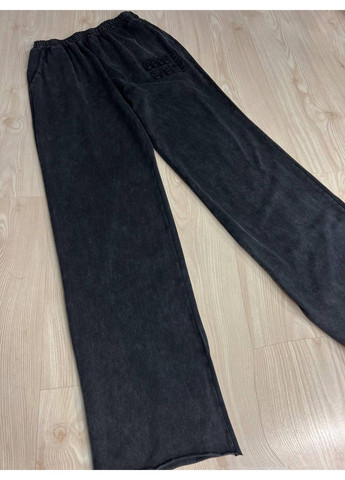 Костюм женский YUJIE YISHANG 7401 футболка с брюками тай-дай вышивка черный No Brand (329369529)