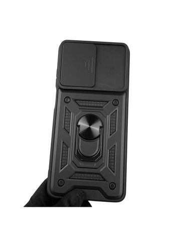 Чехол для E22i бронированный с кольцом со шторкой на моторола е22ай чёрный rg1 Motorola (366231222)
