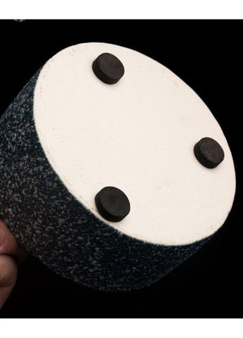 Керамічна попільничка з кришкою "Інь та янь" Чорна No Brand (297333091)