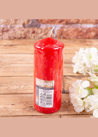 Свічка столова циліндр sw60/150-030 Червонй Bispol (315348680)