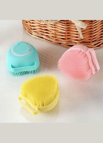 Щетка для купания собаки, дозатор шампуня для собак Зелёный Supretto (299915605)