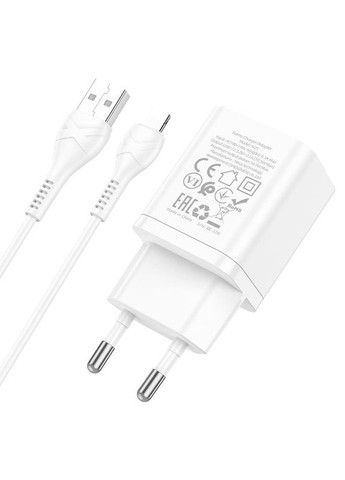 Сетевое зарядное устройство для телефона + кабель Lightning Apple N25 |2USB, 2.1A| Hoco (337351629)