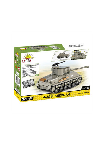Конструктор Вторая Мировая Война Танк M4 Шерман, 320 деталей (m305200) Cobi Друга Світова Війна Танк M4 Шерман, 320 деталей (367062778)