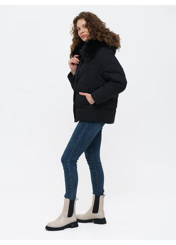 Черная зимняя куртка 21 - 04288 Vivilona