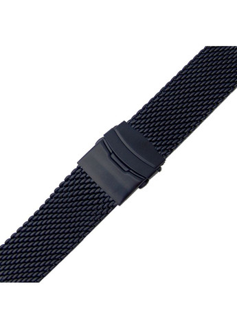 Браслет для годинника PVD Black Mesh Watch Band с застібкою PushButton Clasp (20 мм) Taikonaut (292132729)