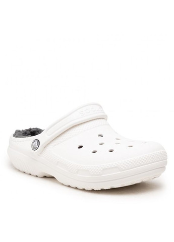 Белые сабо classic lined clog white 203591 Crocs