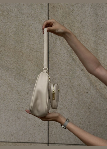 Жіноча сумка Guess багет бежева No Brand (296908848)