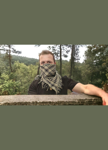 Платок арафатка 120×120 черно зеленый, тактический шарф Ярослав (330776404)