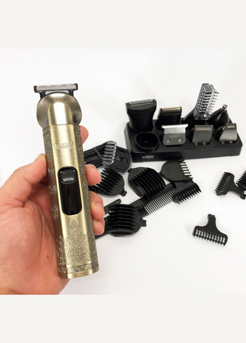 Мужской набор V-110 8 в 1, Машинка для стрижки головы, Машинка для стрижки для дома VGR (364665454)