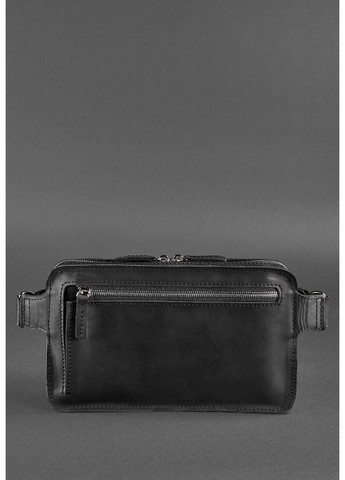 Шкіряна поясна сумка Dropbag Maxi чорна Crazy Horse BlankNote (348359376)