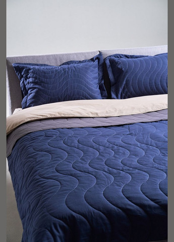 Набір текстильний Silensa ковдра простирадло наволочки синий полуторний SoundSleep (292653386)