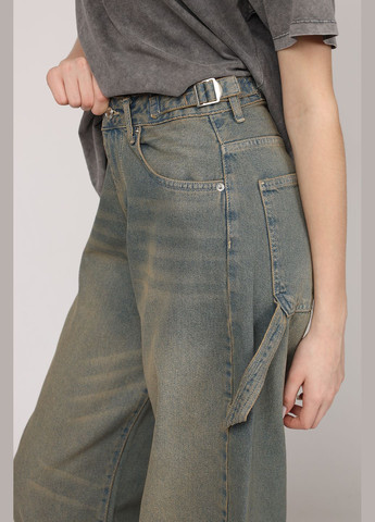 Джинси horseshoe жіночі колір блакитний CB-00271102 Yuki - (323142711)