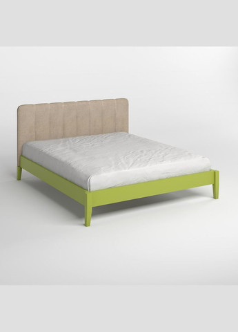 Односпальная деревянная кровать Лондон ДК (S3050G70Y)/Аляска 23 (Бежевый) Б1 90х190 см (MBG-6504) Mebigrand (366084187)