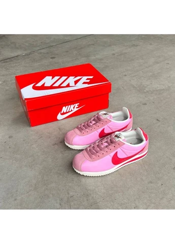 Рожеві кросівки чоловічі nike cortez pink найк кортез рожеві демісезон No Brand