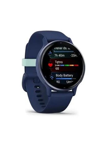 Смартчасы Металлический Navy Aluminum Bezel with Navy Case and Silicone Band (010-02862-12) Garmin vivoactive 5 (315604740)