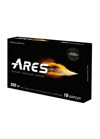 ARES для усиления потенции + TAURUS для сердечно-сосудистой системы, комплект МIЦНА СИЛА, цена за 2 пачки, качество Denkerpharma (305416260)