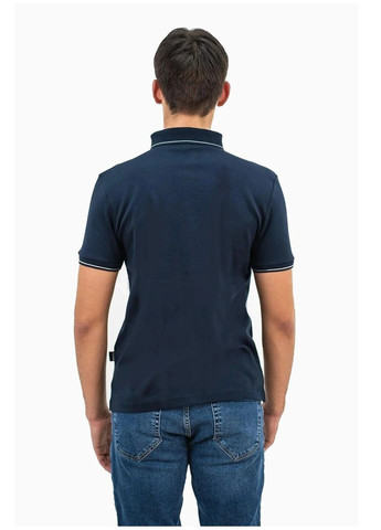 Темно-синяя футболка-поло мужское для мужчин Armani с логотипом