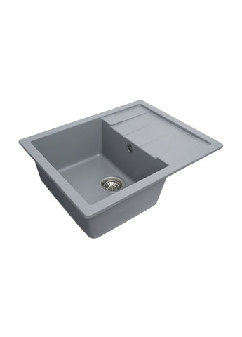 Гранітна мийка для кухні 6550 INTENSO матова Сірий металік Platinum (269793654)