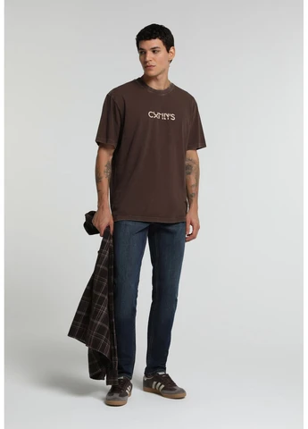 Коричневая футболка Colin's