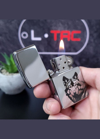 Бензинова запальничка з гравіюванням. Подарунок для чоловіка. Запальничка з вовком. Будь-яке гравіювання No Brand (300672440)