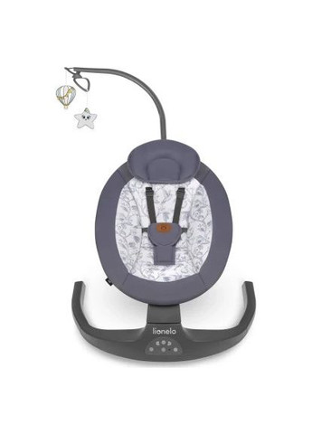 Крісло-гойдалка (LO-) Lionelo Ralf Grey White (369878709)