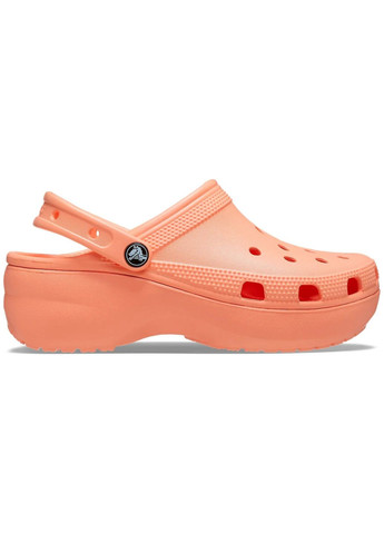 Оранжевые женские кроксы classic platform clog m6w8--24.5 см papaya 206750 Crocs